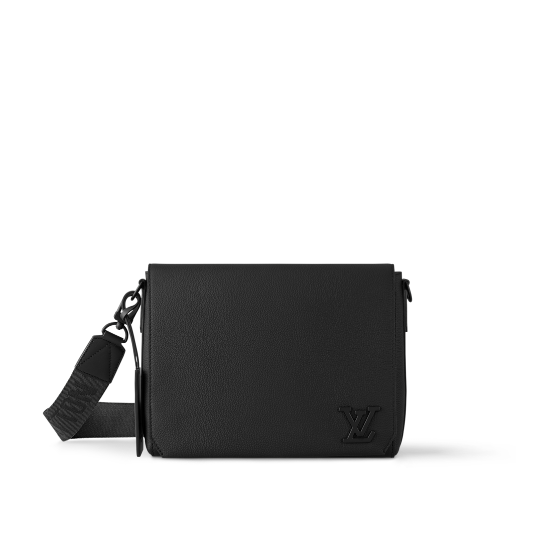 Takeoff Messenger - Luxury LV Aerogram Black | LOUIS VUITTON